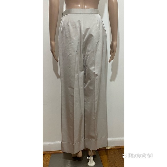 The Row Wionda wide-leg in stretch wool with relaxed cuffed leg - Picture 6 of 11